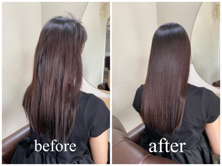 髪質改善ストレート施術例3