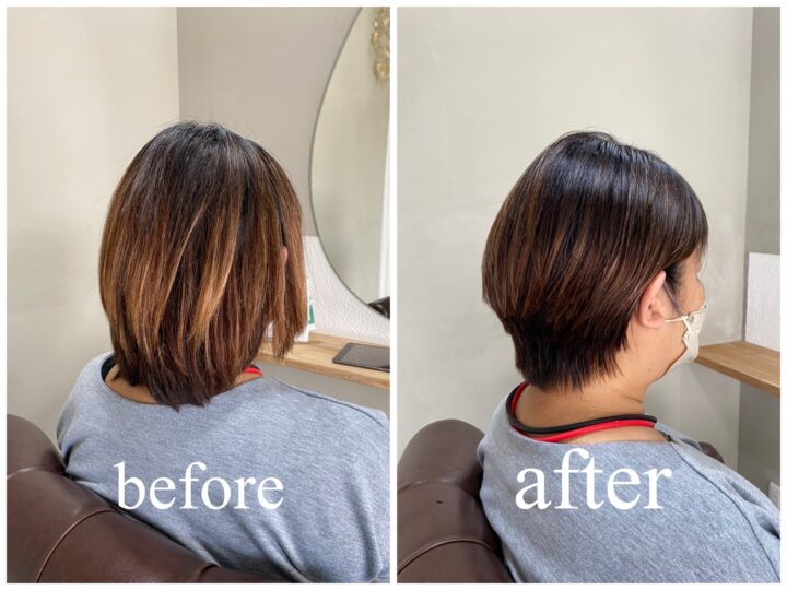 髪質改善ストレート施術例5